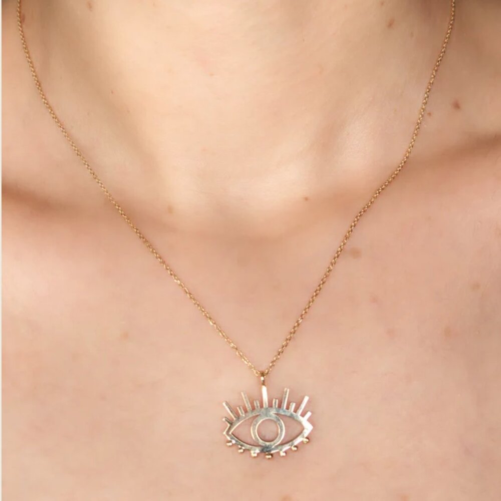 18k Celestial Evil Eye Necklace